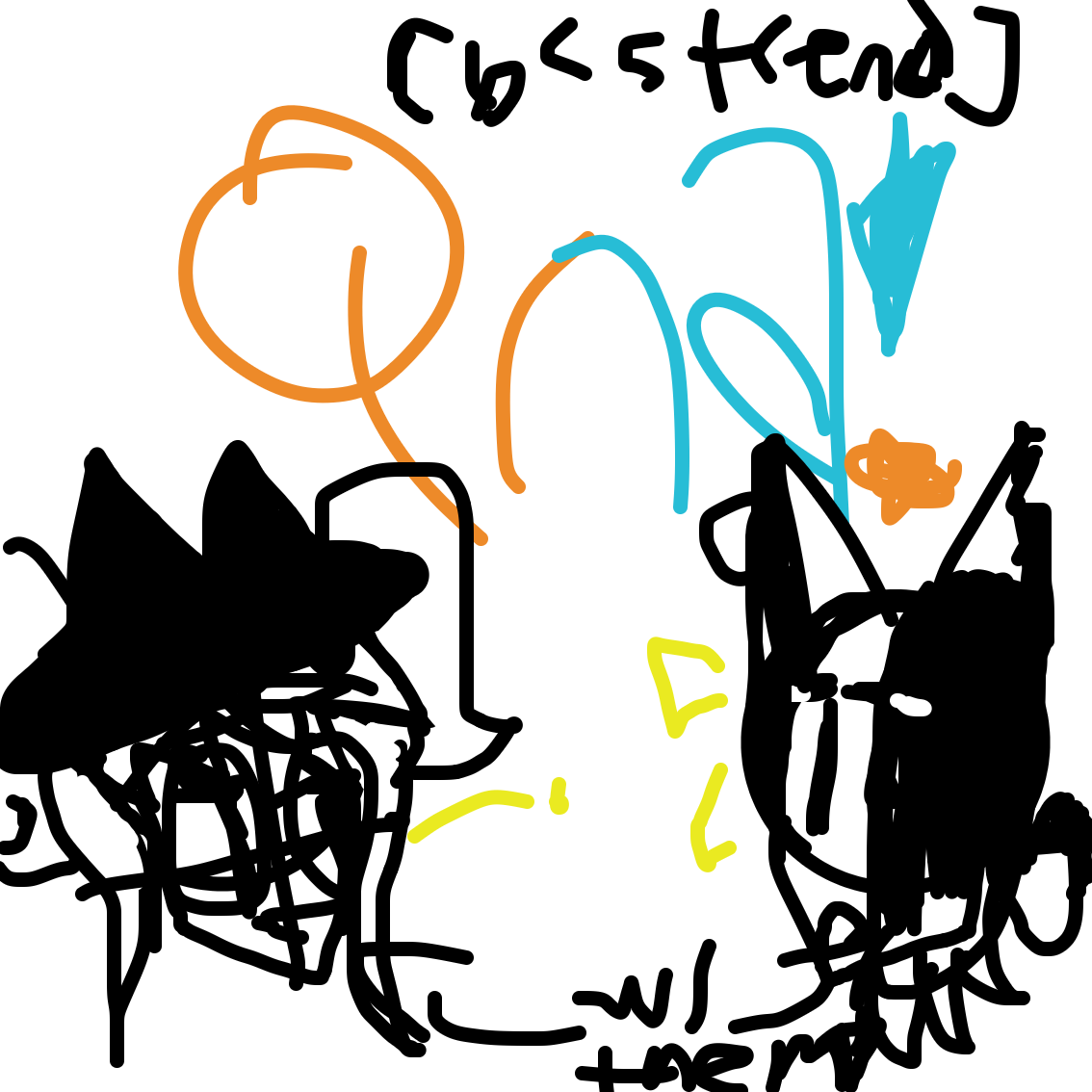 Drawing in QnA i guess by EmoWeeb_the_Simp