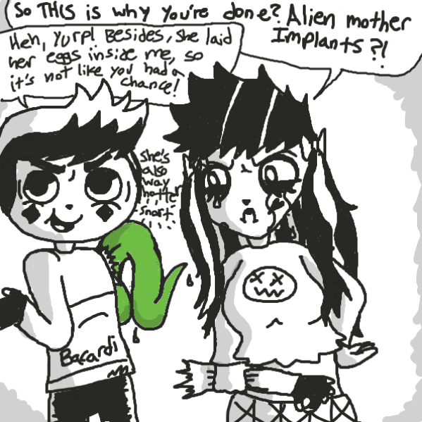 He comes clean! - Online Drawing Game Comic Strip Panel by xavvypls