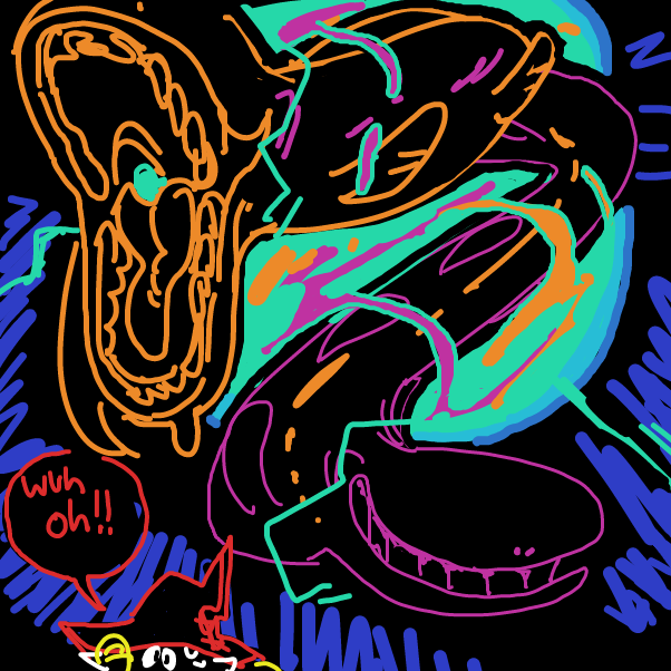 Drawing in baby's first summoning by Chumky