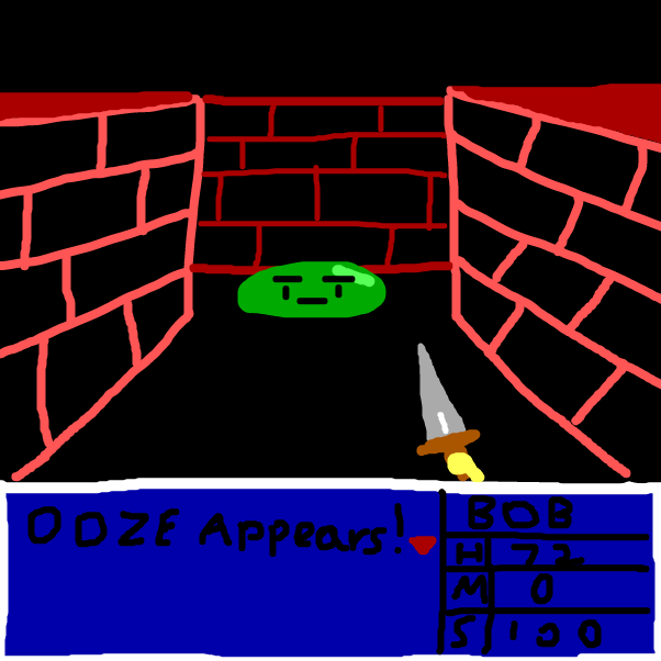 Drawing in Draw using the CGA palette by SuperIced3