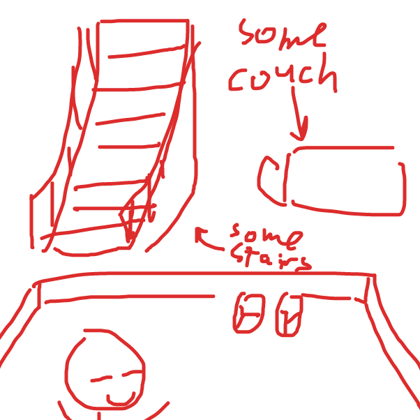 some guy is now in your house - Online Drawing Game Comic Strip Panel by KringlePringles