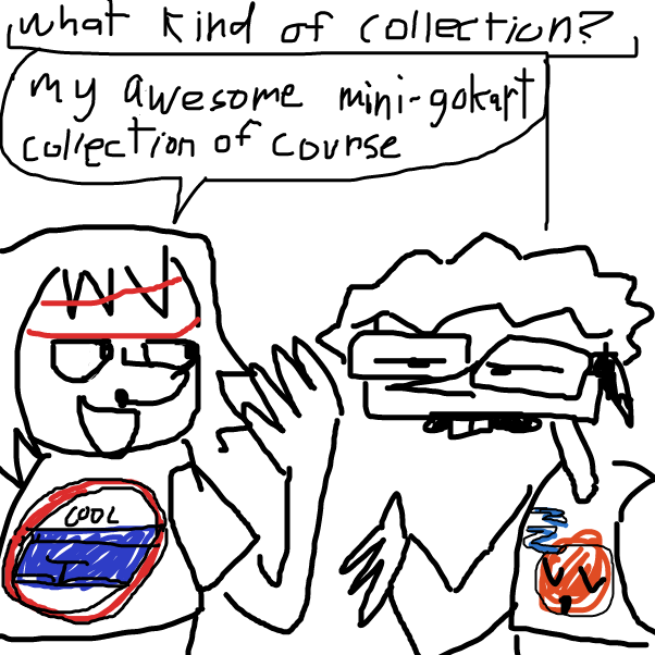 So I am taking note of the stylistic suck style. It is a little weird drawing intentionally badly, but it was nice not following any sort of exact consistency.  - Online Drawing Game Comic Strip Panel by KringlePringles