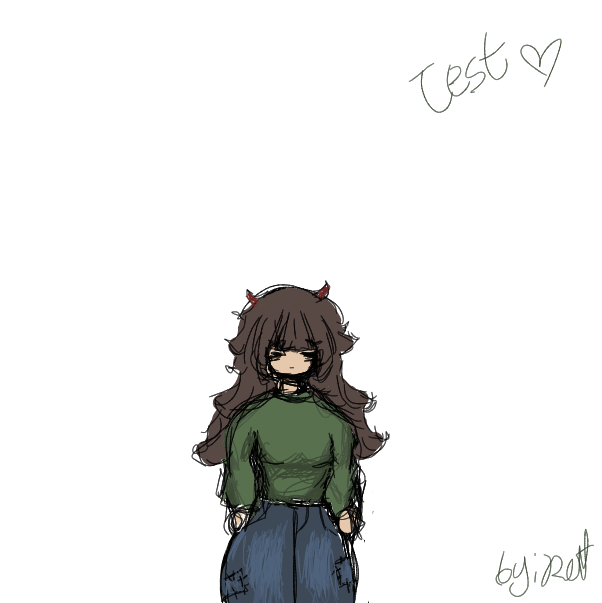 Drawing in Kat - test draw by rottenmilkx3