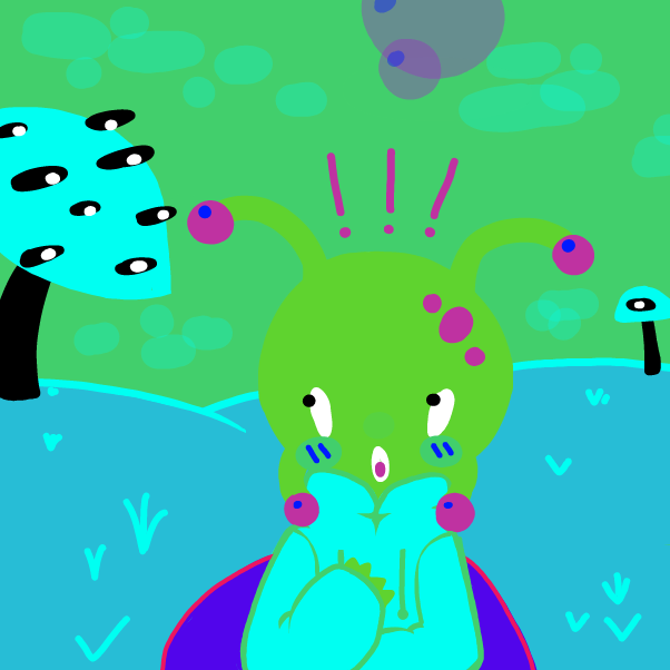 inverted colors :) - Online Drawing Game Comic Strip Panel by Elle