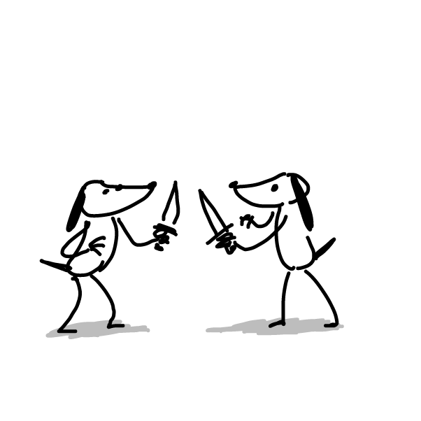 I Wouldn't Take Her to a Dog Fight - Online Drawing Game Comic Strip Panel by Peyocay