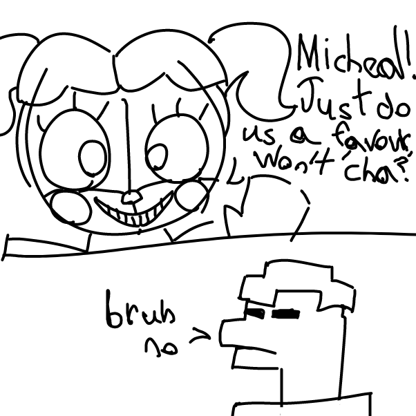 Drawing in Fnaf Micheal Afton by KikiPotions