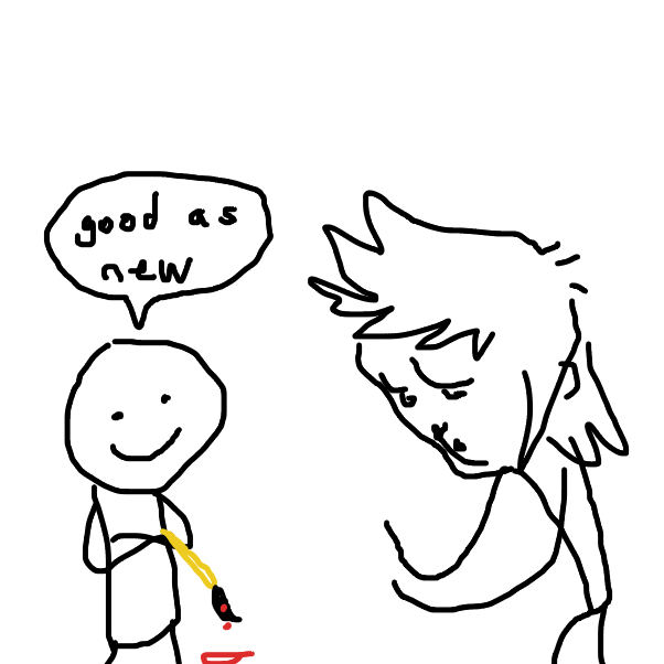 Drawing in little bit of cutted by bossbaby