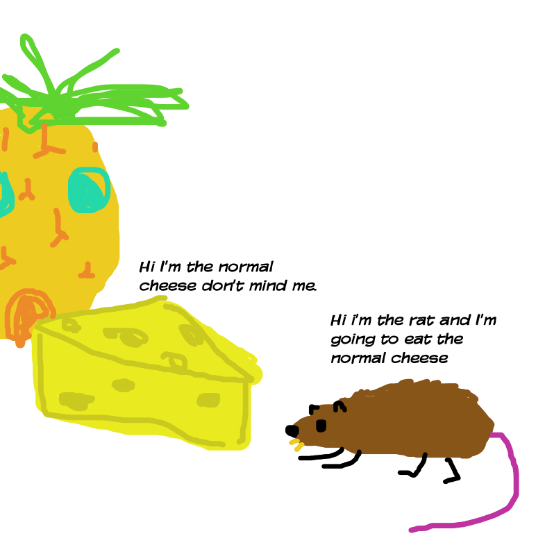 Drawing in the rat who ate the cheese by bossbaby