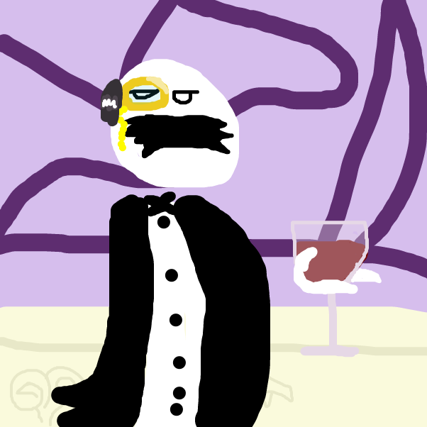"You need to be a profession to taste wine darling." - Online Drawing Game Comic Strip Panel by BananaDoc