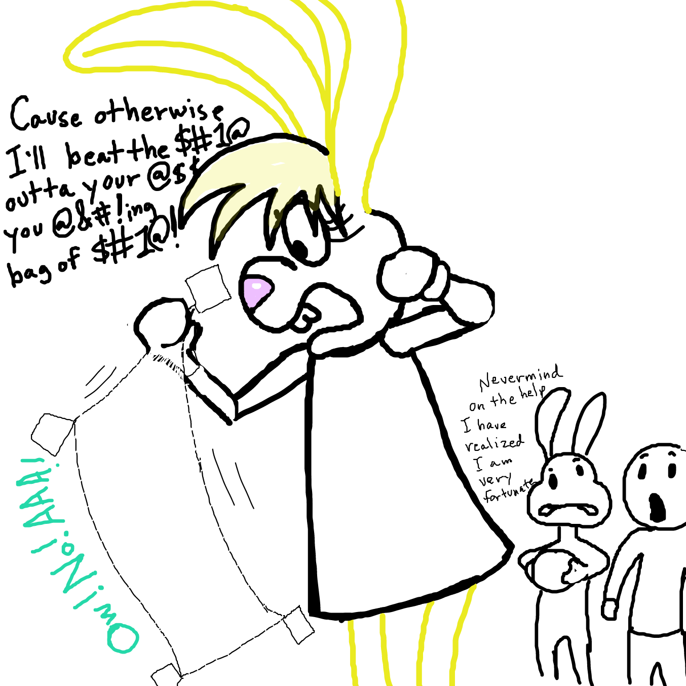 Drawing in Bugs bunny is ballin by TFD