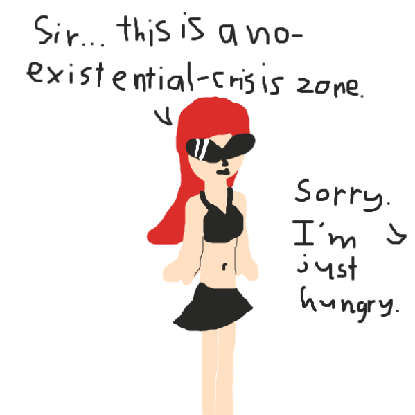 Drawing in Hungry? Fuck you. by Meow the Fronk