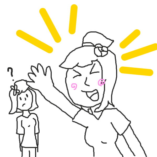 Drawing in Something about Kat and Ana's WarioWare Gold scene by Meow the Fronk