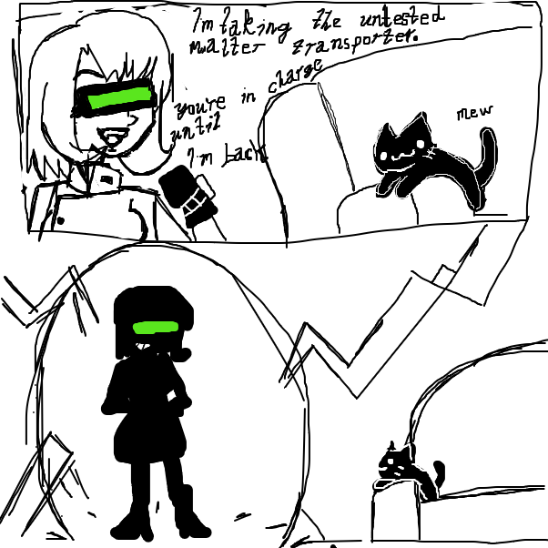 Drawing in Meanwhile at the Science Lab... by Skullheart