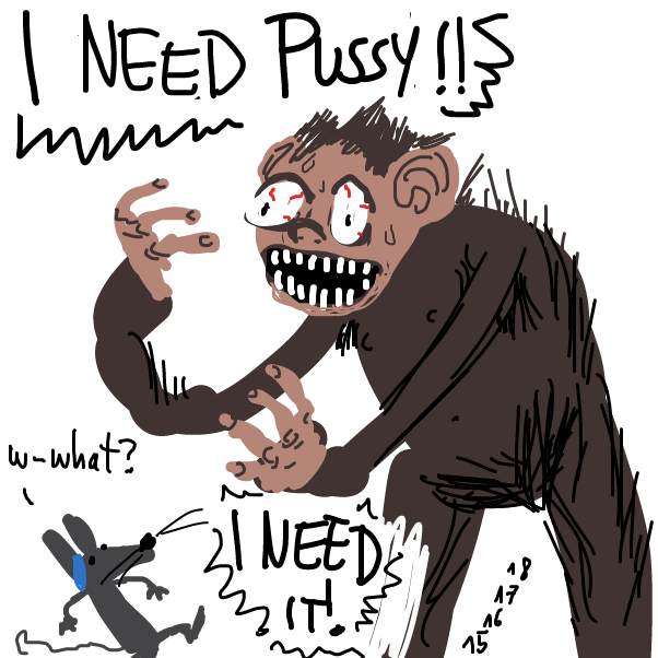this is kind of canon cuz bigfoot irl allegedly captures women all the time - Online Drawing Game Comic Strip Panel by Peyocay