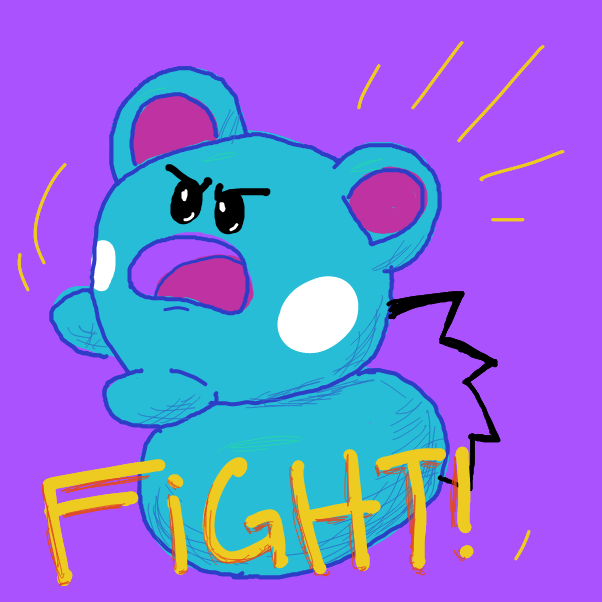 Azurill - Online Drawing Game Comic Strip Panel by cloefromschool