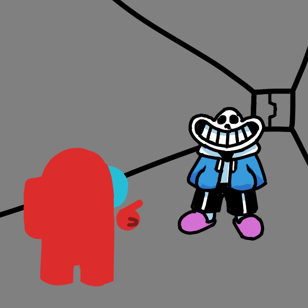 Drawing in Among us by jeremyie