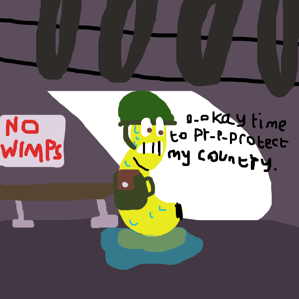 Getting rather nervous here. - Online Drawing Game Comic Strip Panel by BananaDoc