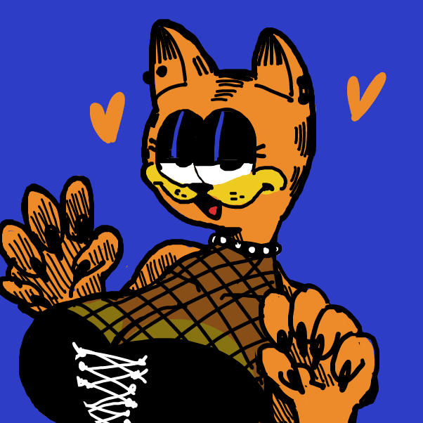Drawing in E girl Garfield by Chumky