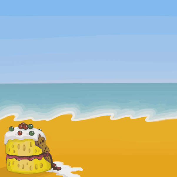 The Sea and Cake - Online Drawing Game Comic Strip Panel by 🔲