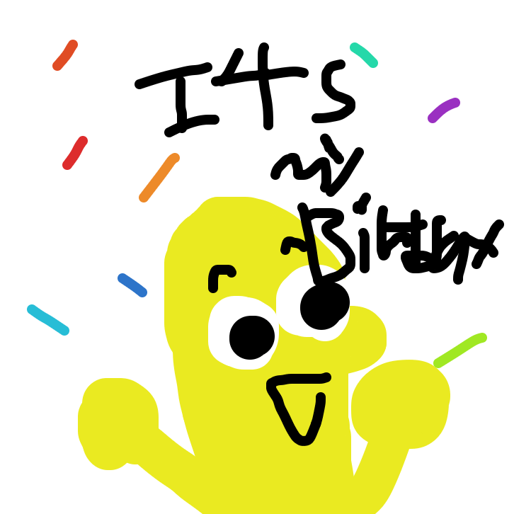 Happy Simpson looking child on theirnbirtj - Online Drawing Game Comic Strip Panel by JoJo_bobo
