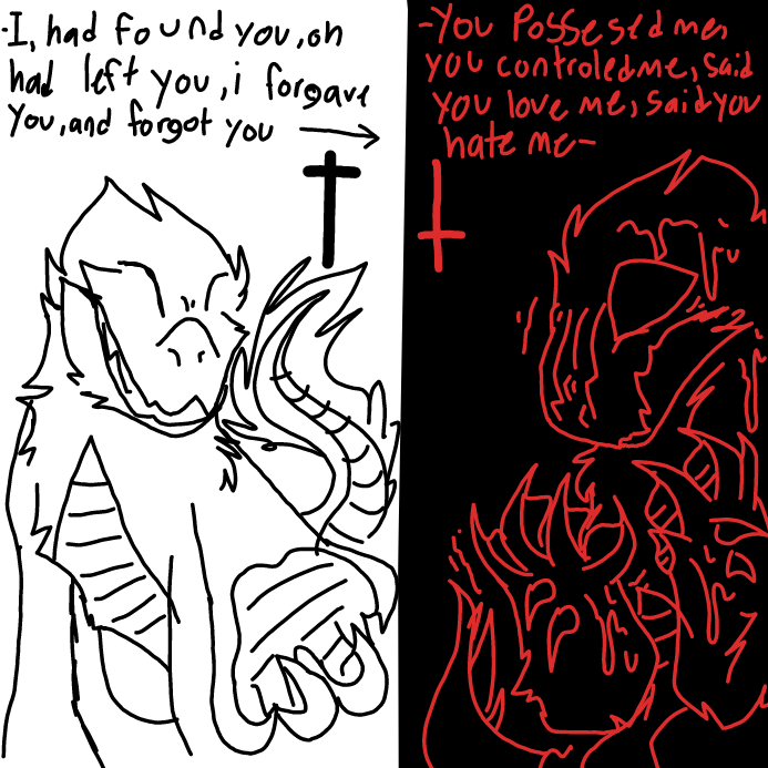 Drawing in EXORCISM -song- by OneWithTheShadows