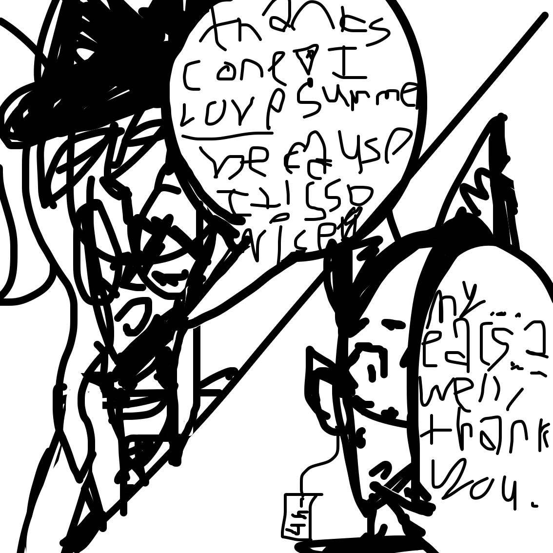 Drawing in QnA i guess by EmoWeeb_the_Simp