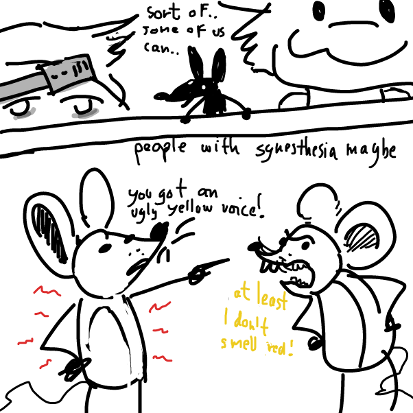 once we figure out what causes it  we could even taste the rainbow - Online Drawing Game Comic Strip Panel by Peyocay