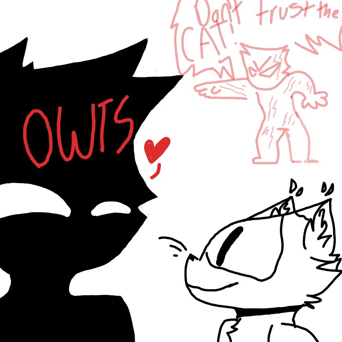 cat - Online Drawing Game Comic Strip Panel by OneWithTheShadows