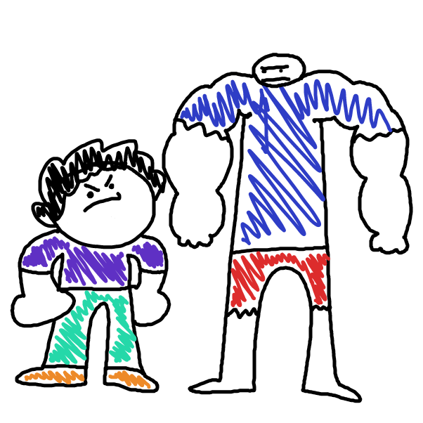 Drawing in the fight by toasterbath