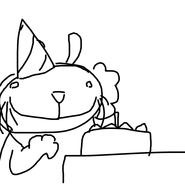 Drawing in BIRTHDAY by Snarkle