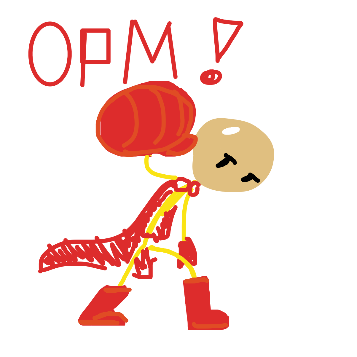 One punch man! - Online Drawing Game Comic Strip Panel by Razputin