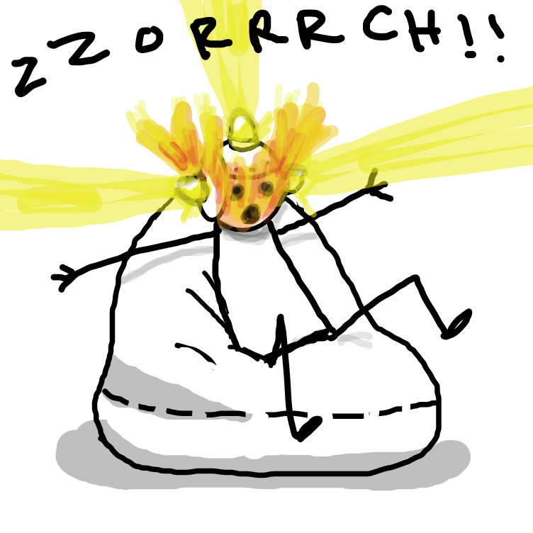 Drawing in Thinking Hat Mark III by Emjaypatrick