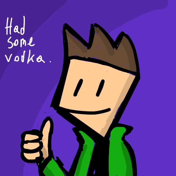 more sleepy than drunk tbh. Disclaimer: don't drink alcohol, kids. Do cooler drugs instead. - Online Drawing Game Comic Strip Panel by 🔲