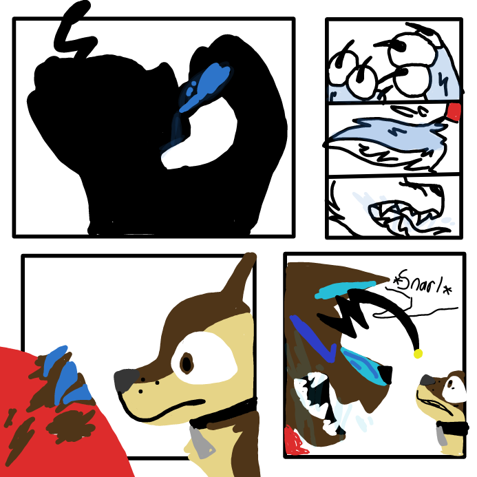  - Online Drawing Game Comic Strip Panel by OneWithTheShadows