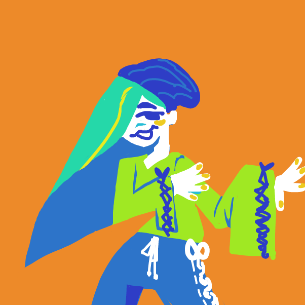 Drawing in cute anime gurl by Chumky