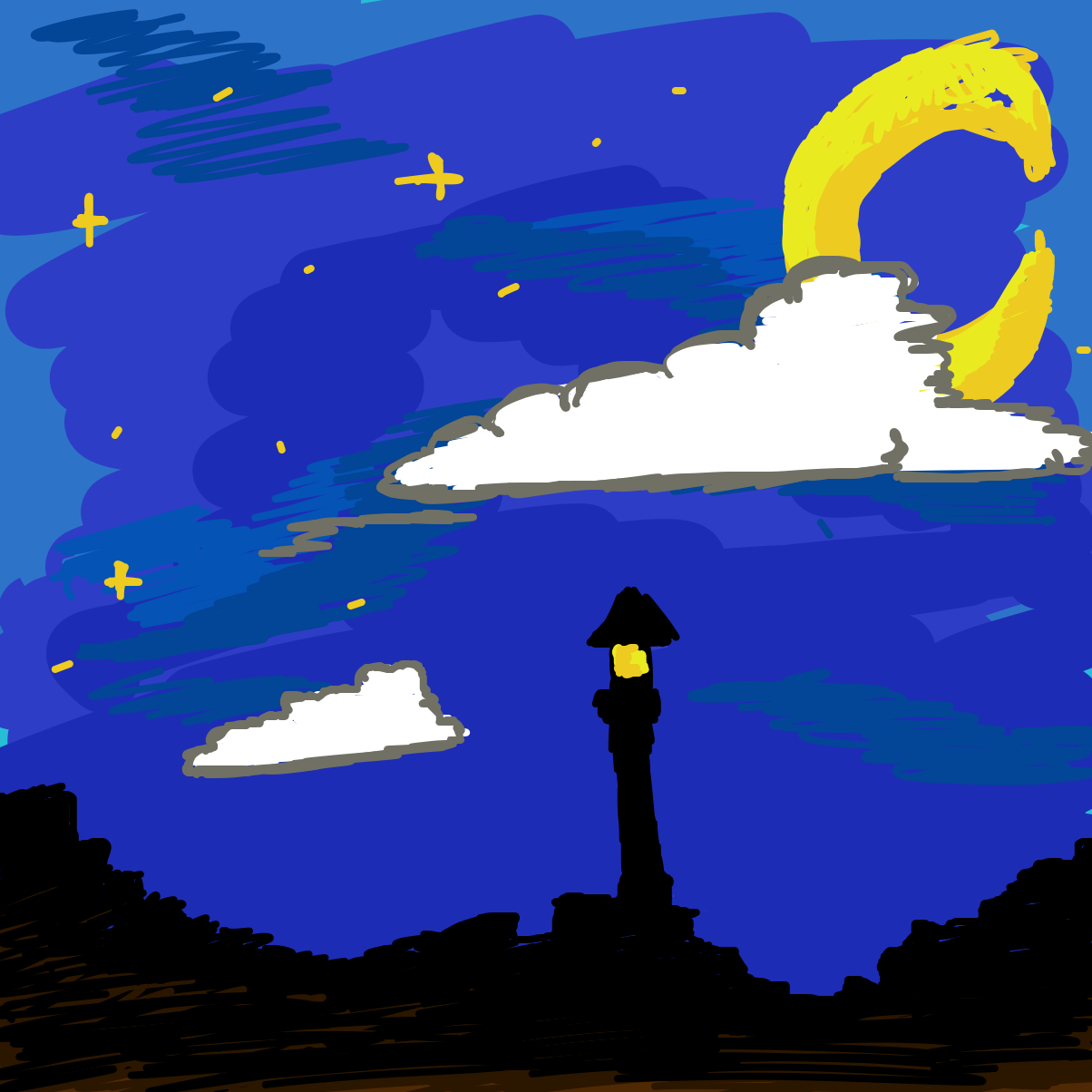 Drawing in The beginning  by Kira