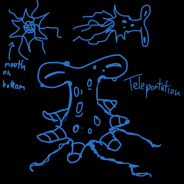 Dr Mollusk  can teleport  - also allies are teleported with him 
(he is actually a fraud: his real abillity is to stop time and he just
pretends to teleport -- therefore he only can teleport allies 
that he is strong enough to lift)
 - Online Drawing Game Comic Strip Panel by Peyocay