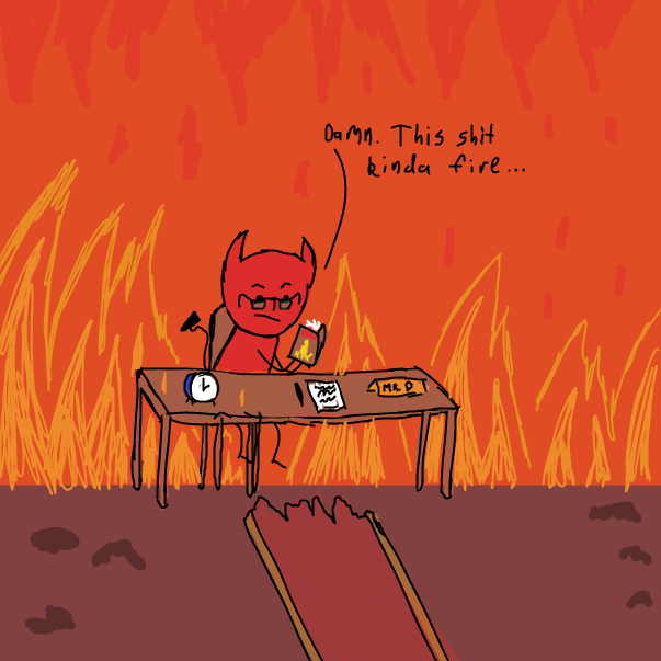 Drawing in The Latest Bible Infomercial by SpaceMattress