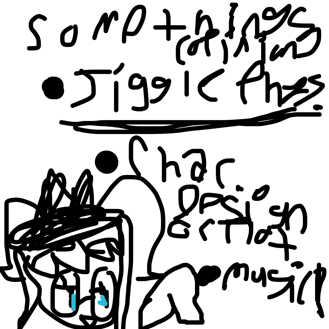 not in a specific order, but..
•JIGGLE PHYSICS(ofc)
•Good Character Design/Plot(like backstories)
•The Music! No Straight Roads & Undertale are GREAT examples w/ this! - Online Drawing Game Comic Strip Panel by EmoWeeb_the_Simp