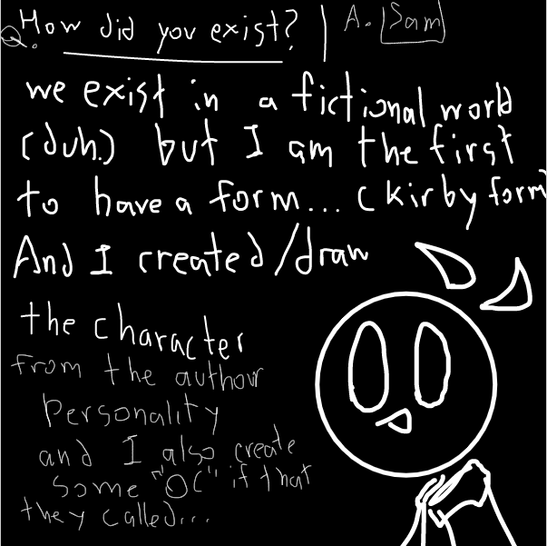 Drawing in sam and the  others lore by FifaSam