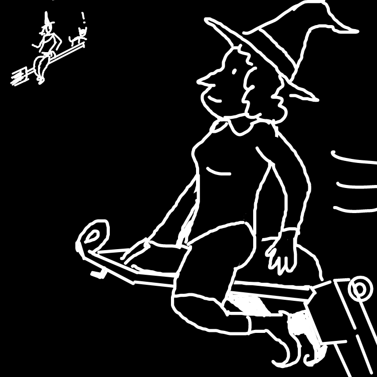 Drawing in 🐈‍⬛🧹 by Emjaypatrick