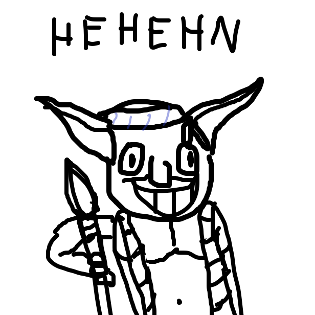 Drawing in HEE HEE HEE HAW by Lunar Enjoyer