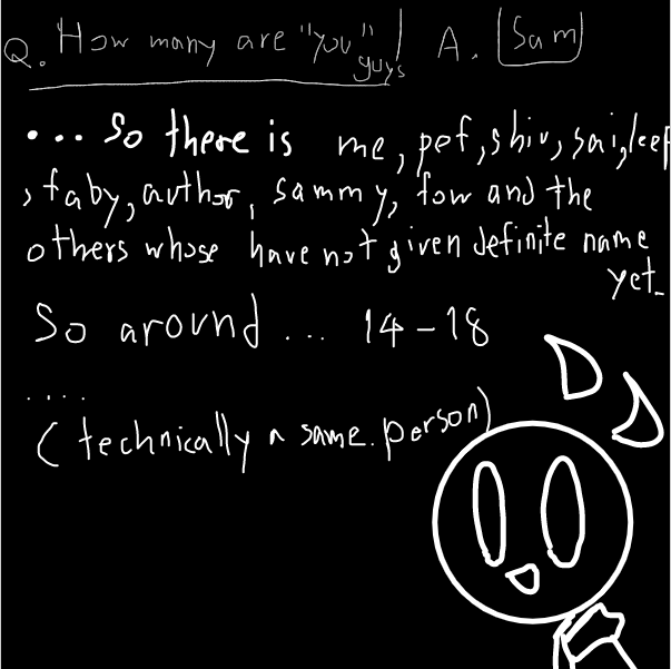 Drawing in sam and the  others lore by fifa's memories