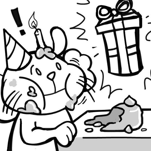 Drawing in BIRTHDAY by 🔲