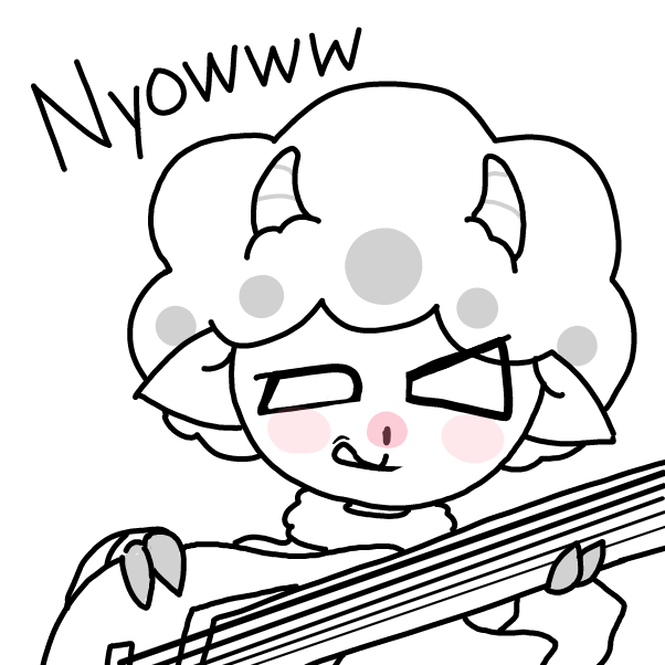 Drawing in Sheep clouds by Elle