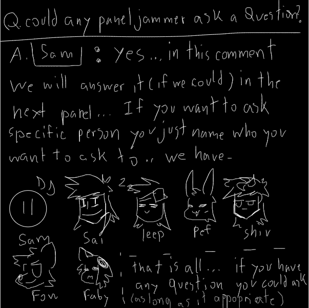 Drawing in sam and the  others lore by fifa's memories