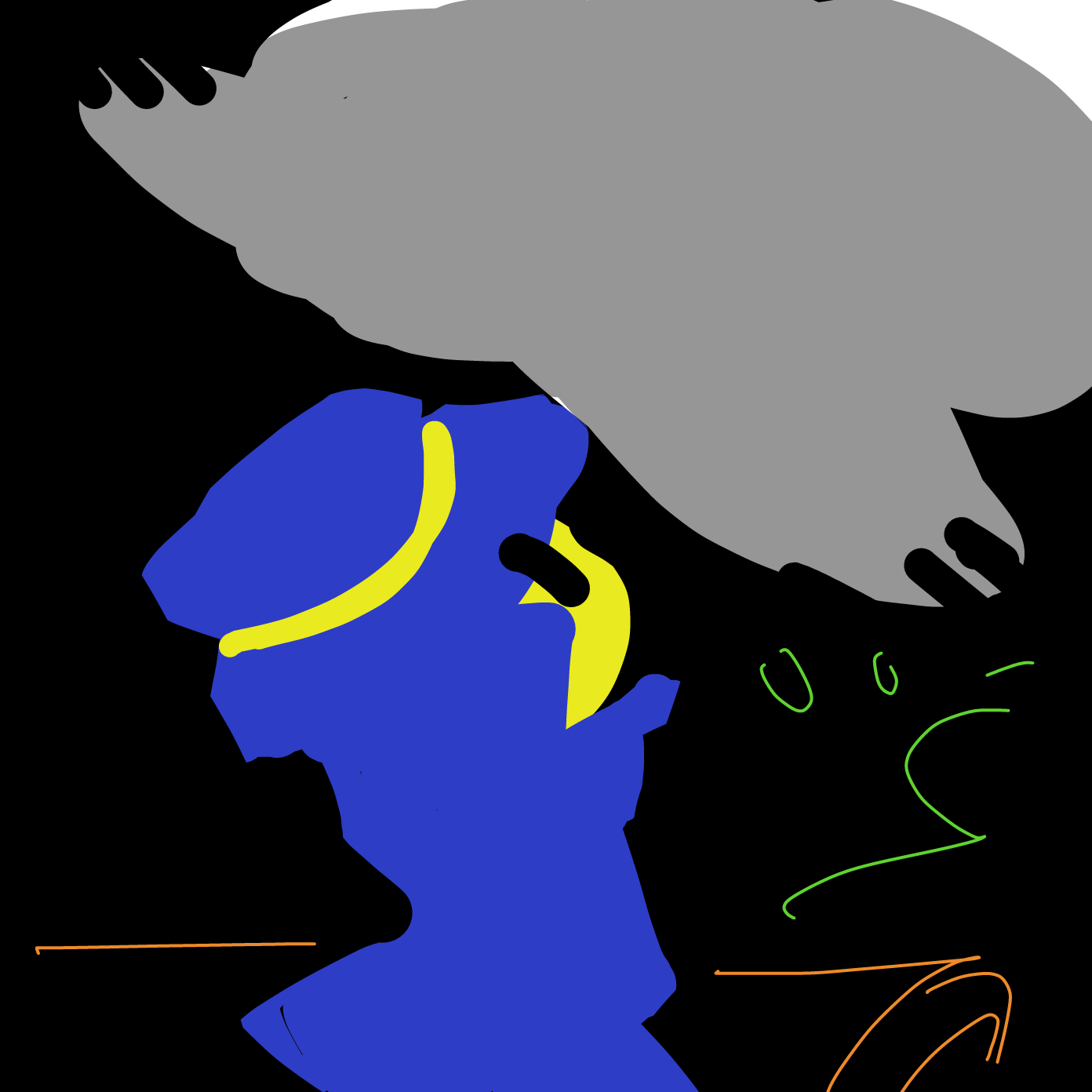 Drawing in Phone Doodles: The Fuzzy by Chumky