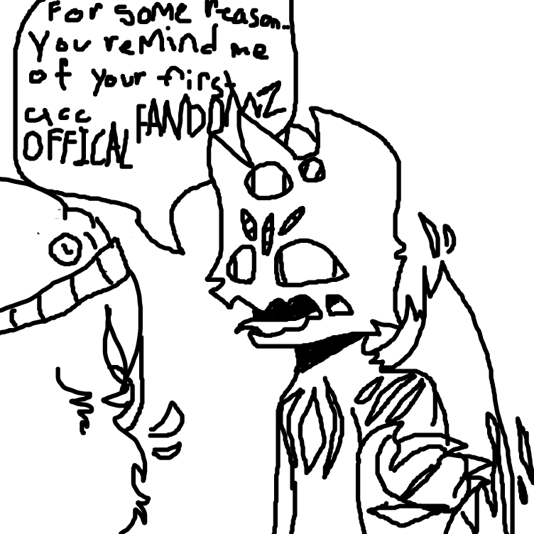 yeah you kinda do remind me of her.. - Online Drawing Game Comic Strip Panel by OneWithTheShadows