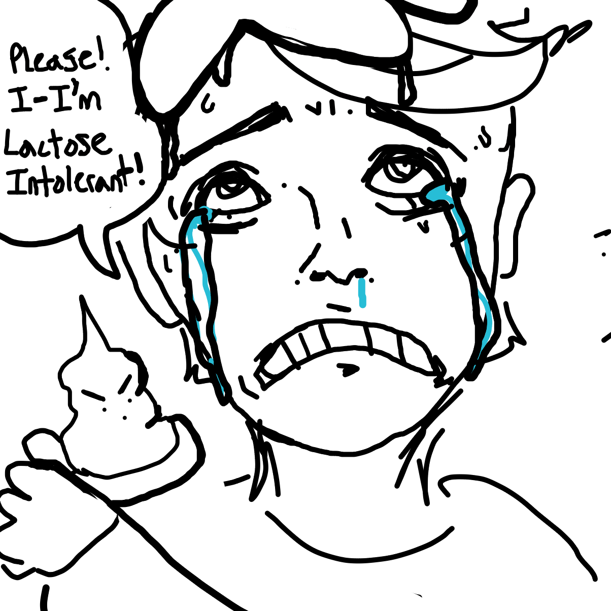 Drawing in Go one...Just 1 Little Bite Kevin by Faunsy