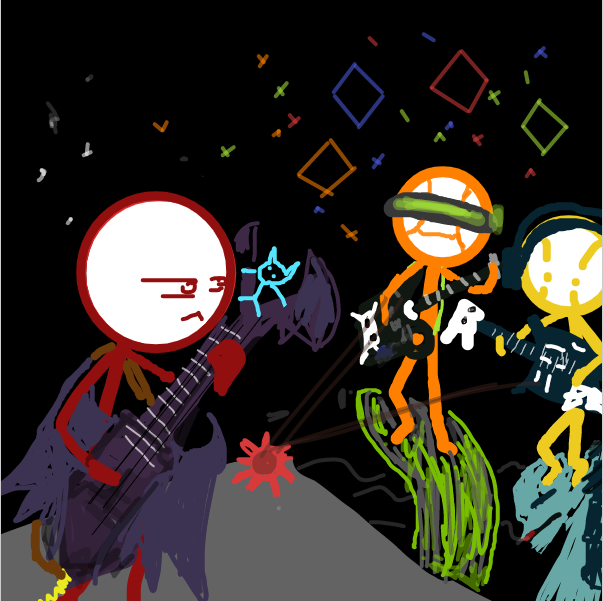 yeah... that's the game i enjoyed as a kid and why i like rythm games... like notitg - Online Drawing Game Comic Strip Panel by FifaSam